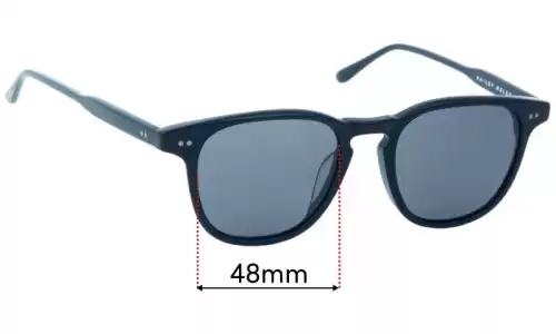 Sunglass Fix Lentes de Repuesto para Bailey Nelson Lincoln - 48mm Wide Bailey Nelson Lincoln Lentes de Repuesto 48mm wide