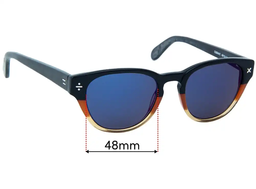 Sunglass Fix Lentes de Repuesto para Derek Cardigan DC7012 - 48mm Wide Sunglass Fix Lentes de Repuesto para Derek Cardigan DC7012 - 48mm Wide
