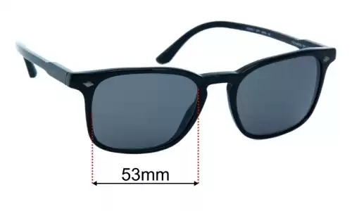 Sunglass Fix Lentes de Repuesto para Giorgio Armani AR 8103V - 53mm Wide Giorgio Armani AR 8103V Lentes de Repuesto 53mm wide