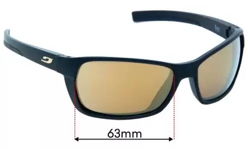 Sunglass Fix Lentes de Repuesto para Julbo Blast - 63mm Wide Julbo Blast Lentes de Repuesto 63mm wide