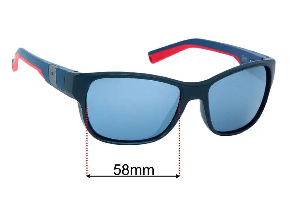 Sunglass Fix Lentes de Repuesto para Julbo Coast - 58mm Wide Sunglass Fix Lentes de Repuesto para Julbo Coast - 58mm Wide