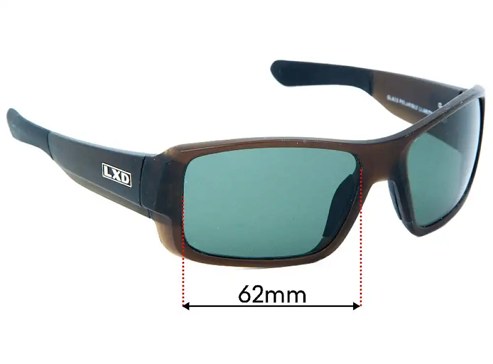 Sunglass Fix Lentes de Repuesto para LXD Pacific - 62mm Wide Sunglass Fix Lentes de Repuesto para LXD Pacific - 62mm Wide