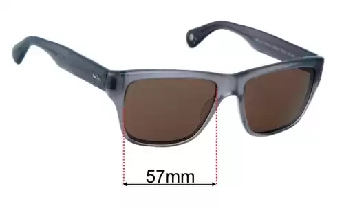 Sunglass Fix Lentes de Repuesto para Paul Smith PM8236-S-U - 57mm Wide Paul Smith PM8236-S-U Lentes de Repuesto 57mm wide