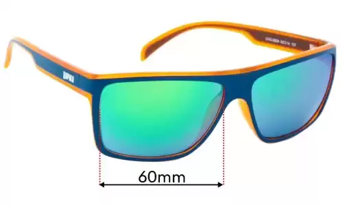 Sunglass Fix Lentes de Repuesto para Rapala UVG-282A - 60mm Wide Rapala UVG-282A Lentes de Repuesto 60mm wide