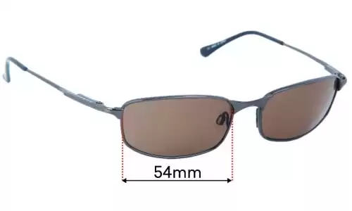 Sunglass Fix Lentes de Repuesto para Serengeti Prato - 54mm Wide Serengeti Prato Lentes de Repuesto 54mm wide