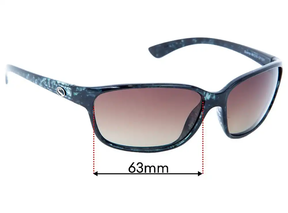 Sunglass Fix Lentes de Repuesto para Shamir Quanta - 63mm Wide Sunglass Fix Lentes de Repuesto para Shamir Quanta - 63mm Wide