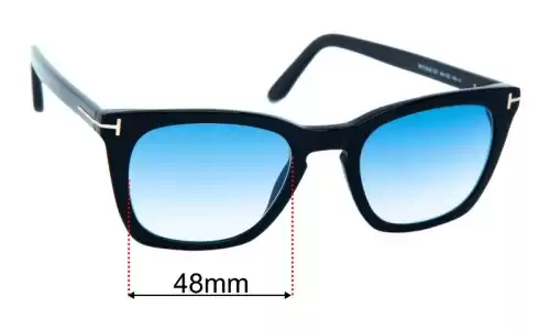 Sunglass Fix Lentes de Repuesto para Tom Ford TF5736B - 48mm Wide Tom Ford TF5736B Lentes de Repuesto 48mm wide