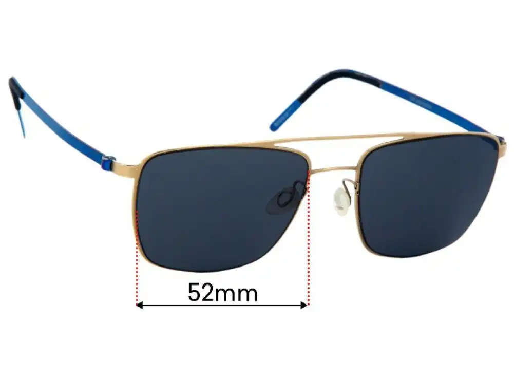 Sunglass Fix Replacement Lenses Lindberg 9595 T415 - 52mm Wide Sunglass Fix Replacement Lenses Lindberg 9595 T415 - 52mm Wide