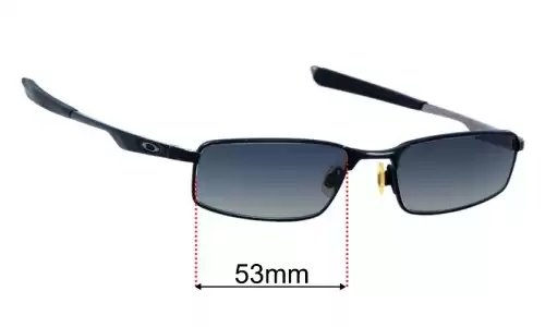 Replacement Lenses for Oakley Socket 4.0 - 53mm Wide Sunglass Fix Replacement Lenses for Oakley Socket 4.0 - 53mm Wide