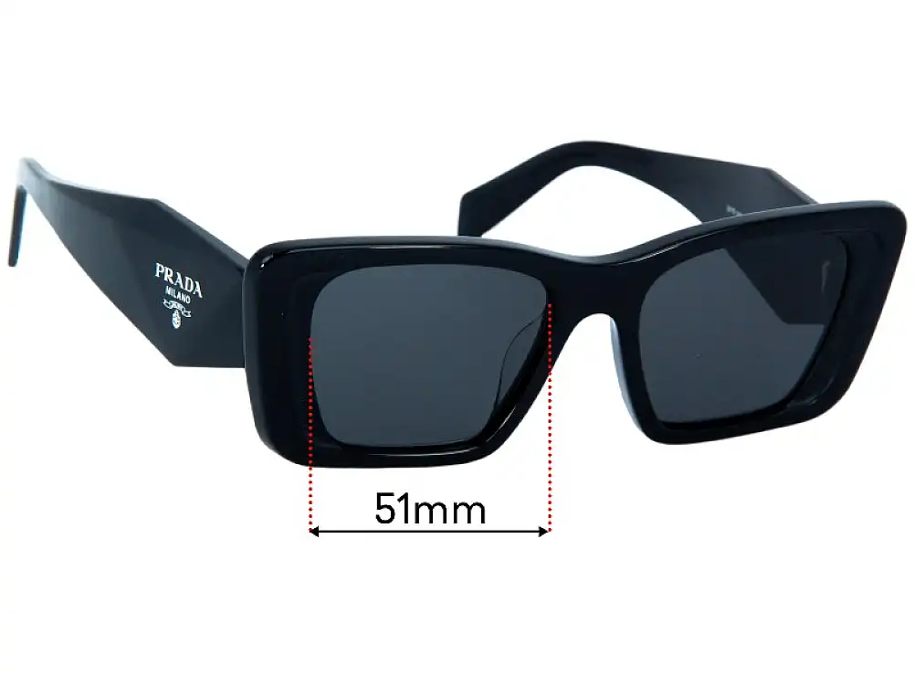 Prada SPR08Y-F Replacement Lenses - 51mm Prada SPR08Y-F Replacement Lenses - 51mm