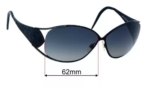 Replacement Lenses for Roberto Cavalli Alcamena 307S - 62mm Wide Sunglass Fix Replacement Lenses for Roberto Cavalli Alcamena 307S - 62mm Wide