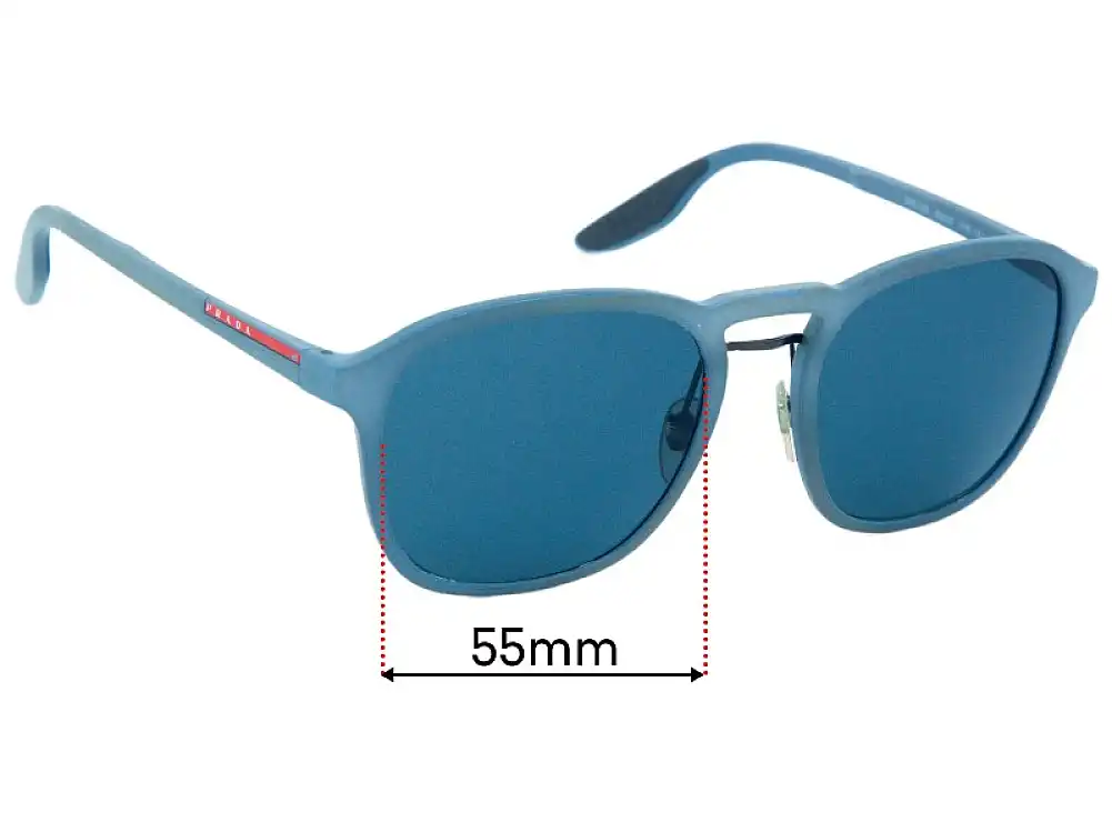Sunglass Fix Lentes de Repuesto para Prada SPS 02S - 55mm Wide Sunglass Fix Lentes de Repuesto para Prada SPS 02S - 55mm Wide
