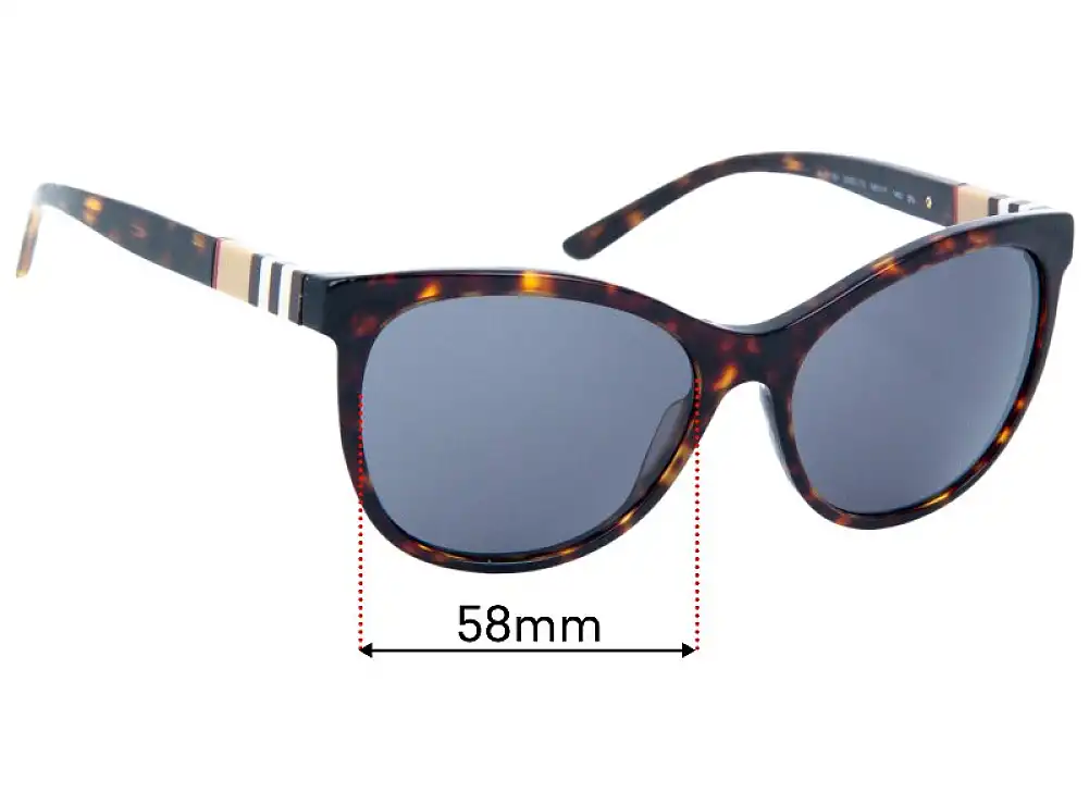 Sunglass Fix Lentes de Repuesto para Burberry B 4199 - 58mm Wide Sunglass Fix Lentes de Repuesto para Burberry B 4199 - 58mm Wide
