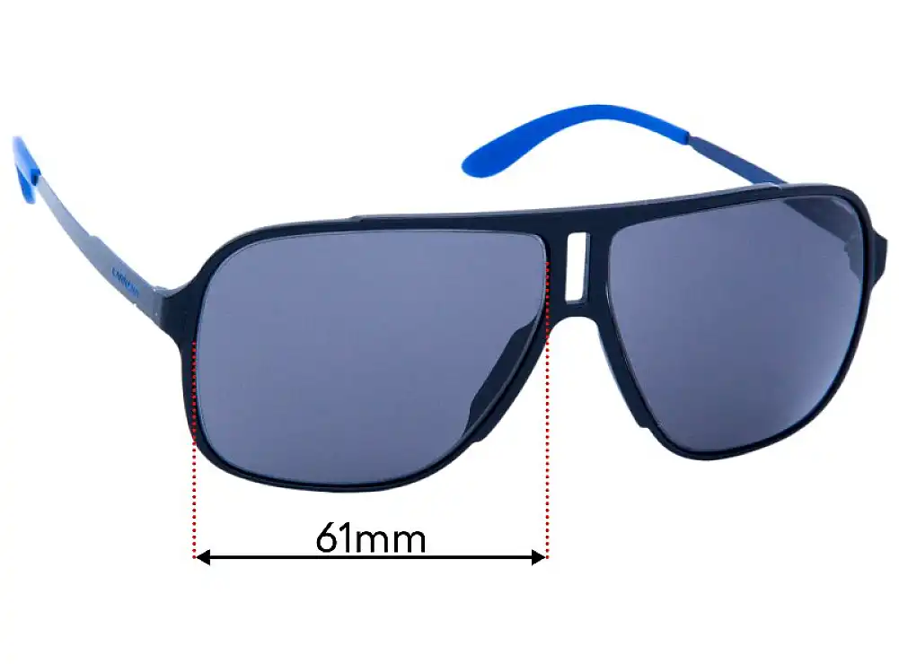 Sunglass Fix Lentes de Repuesto para Carrera 122/S - 61mm Wide Sunglass Fix Lentes de Repuesto para Carrera 122/S - 61mm Wide