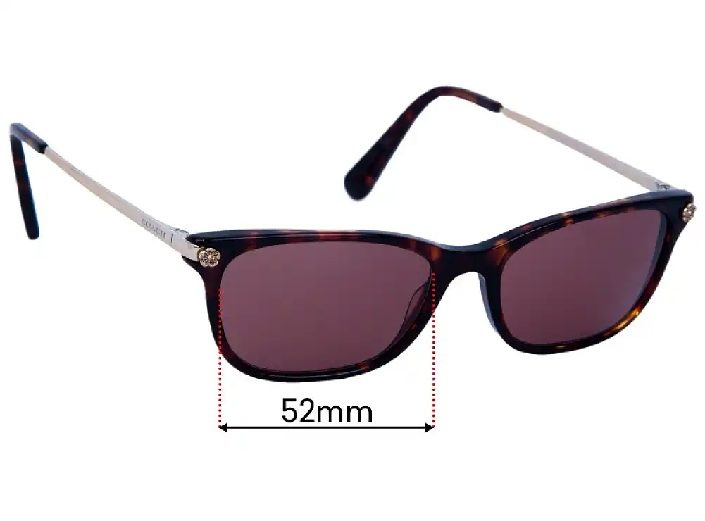 Sunglass Fix Lentes de Repuesto para Coach HC 6142 - 51mm Wide Sunglass Fix Lentes de Repuesto para Coach HC 6142 - 51mm Wide