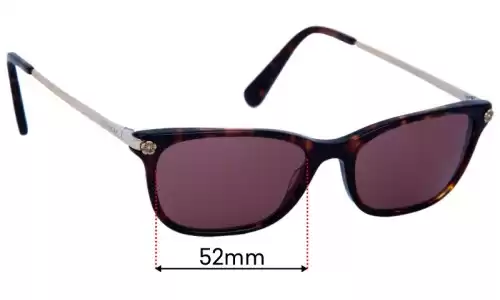 Sunglass Fix Lentes de Repuesto para Coach HC 6142 - 51mm Wide Coach HC 6142 Lentes de Repuesto 51mm wide
