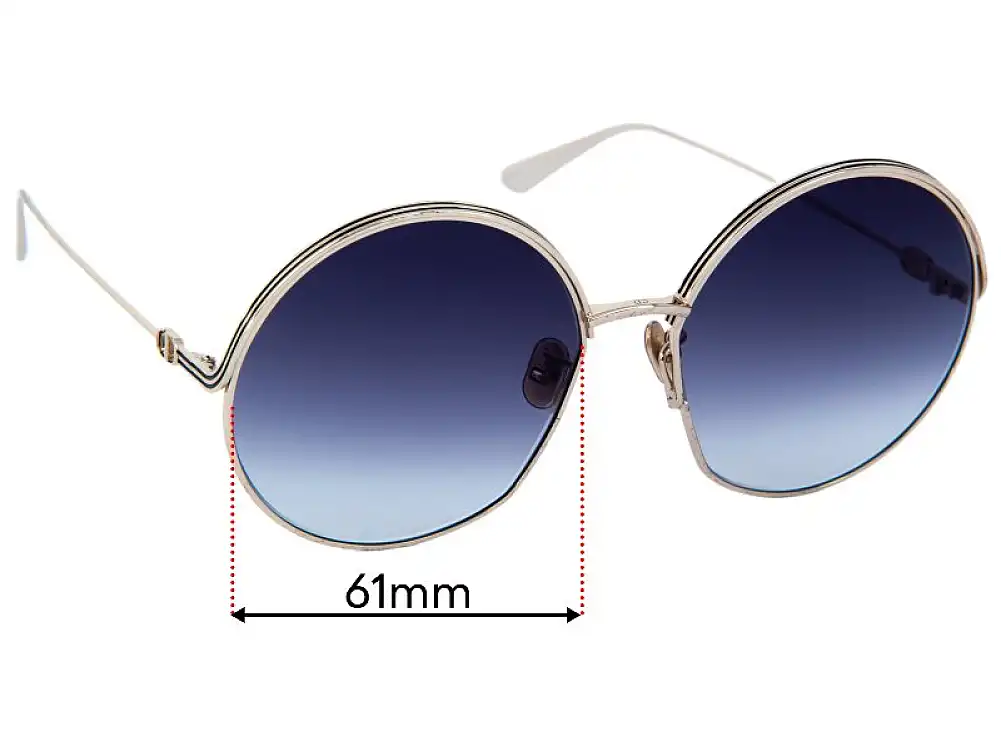Sunglass Fix Replacement Lenses Christian Dior EverDior RU - 61mm Wide Sunglass Fix Replacement Lenses Christian Dior EverDior RU - 61mm Wide