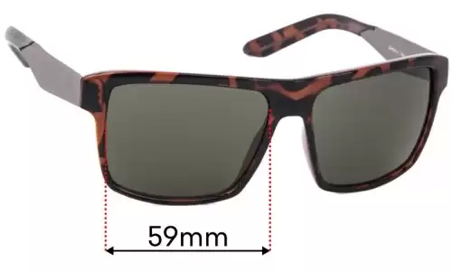 Sunglass Fix Lentes de Repuesto para Dragon Space LL - 59mm Wide Dragon Space LL Lentes de Repuesto 59mm wide