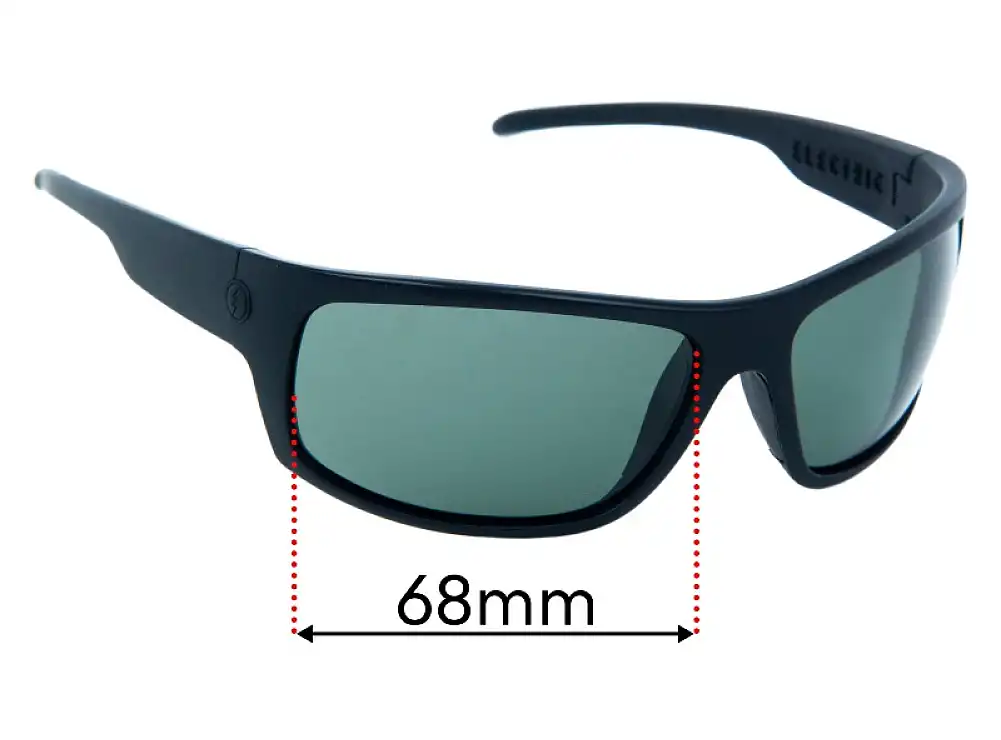 Sunglass Fix Lentes de Repuesto para Electric Tech One XL-S - 68mm Wide Sunglass Fix Lentes de Repuesto para Electric Tech One XL-S - 68mm Wide