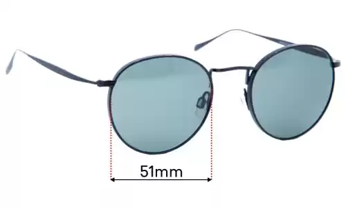 Maui Jim Nautilus MJ544 Replacement Lenses - 50mm Maui Jim Nautilus MJ544 Replacement Sunglass Lenses 50mm