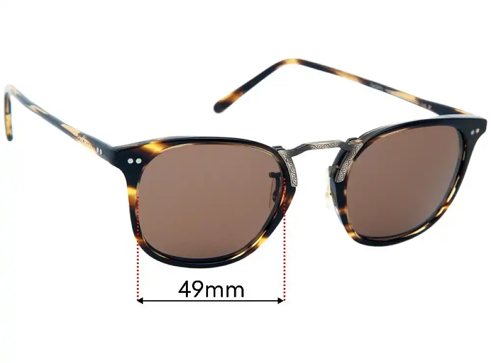 Sunglass Fix Lentes de Repuesto para Oliver Peoples Roone OV5392S - 49mm Wide Sunglass Fix Lentes de Repuesto para Oliver Peoples Roone OV5392S - 49mm Wide