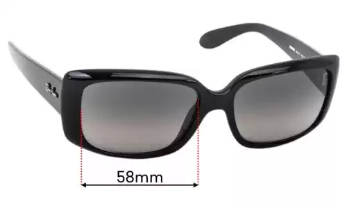 Sunglass Fix Lentes de Repuesto para Ray-Ban RB4389 - 58mm Wide Ray-Ban RB4389 Lentes de Repuesto 58mm wide