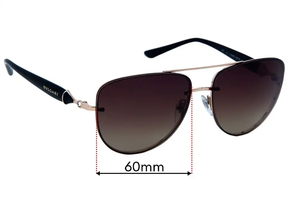 Sunglass Fix Lentes de Repuesto para Bvlgari 6086B - 60mm Wide Sunglass Fix Lentes de Repuesto para Bvlgari 6086B - 60mm Wide