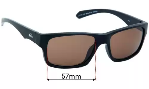 Quiksilver Sun Rx 102 Replacement Lenses - 57mm Quiksilver Sun Rx 102 Replacement Sunglass Lenses - 57mm wide