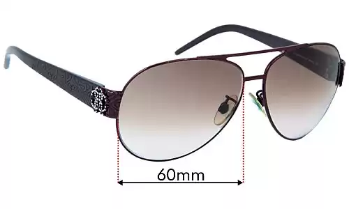 Sunglass Fix Lentes de Repuesto para Roberto Cavalli Tanzanite 509S - 60mm Wide Roberto Cavalli Tanzanite 509S Lentes de Repuesto 60mm wide