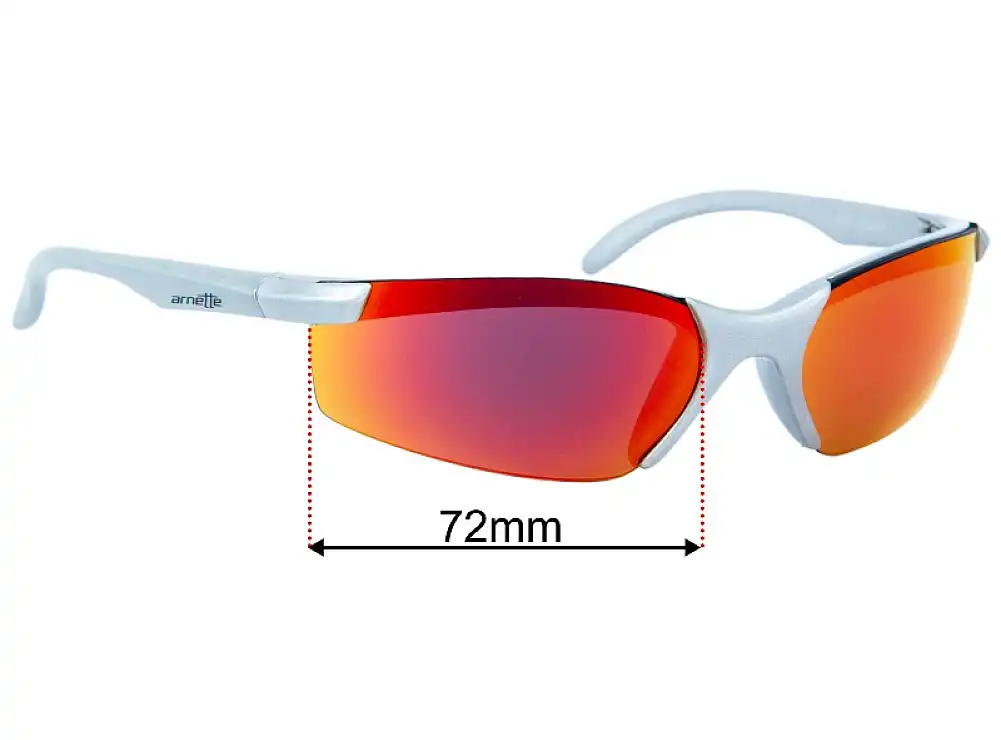 Sunglass Fix Lentes de Repuesto para Arnette Point AN4026 - 72mm Wide Sunglass Fix Lentes de Repuesto para Arnette Point AN4026 - 72mm Wide