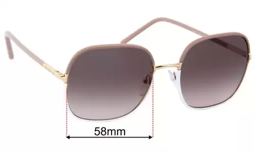 Sunglass Fix Lentes de Repuesto para Prada SPR67X - 58mm Wide Prada SPR67X Lentes de Repuesto 58mm wide