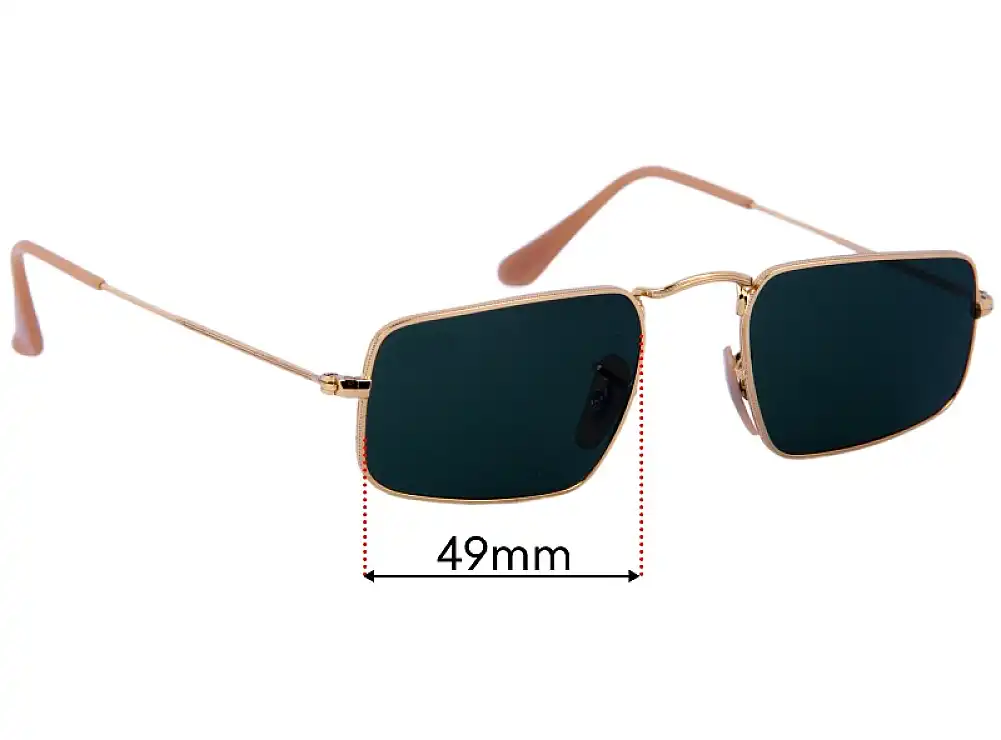 Sunglass Fix Lentes de Repuesto para Ray-Ban RB3957 Julie - 49mm Wide Sunglass Fix Lentes de Repuesto para Ray-Ban RB3957 Julie - 49mm Wide