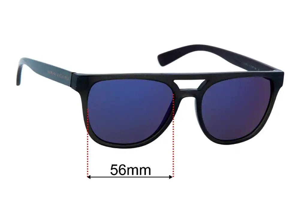 Replacement Lenses for Armani Exchange AX 4032 - 56mm Wide Replacement Lenses for Armani Exchange AX 4032 - 56mm Wide