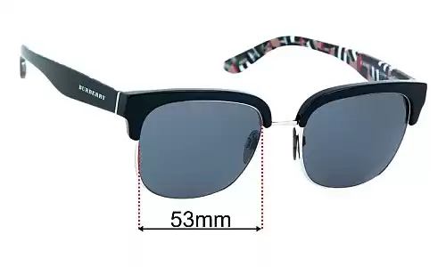Burberry B 4272 Replacement Lenses - 53mm Burberry B 4272 Replacement Sunglass Lenses - 53mm
