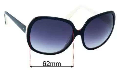 Dita Supa Dupa Replacement Lenses 62mm Dita Supa Dupa Replacement Sunglasses Lenses 62mm Wide