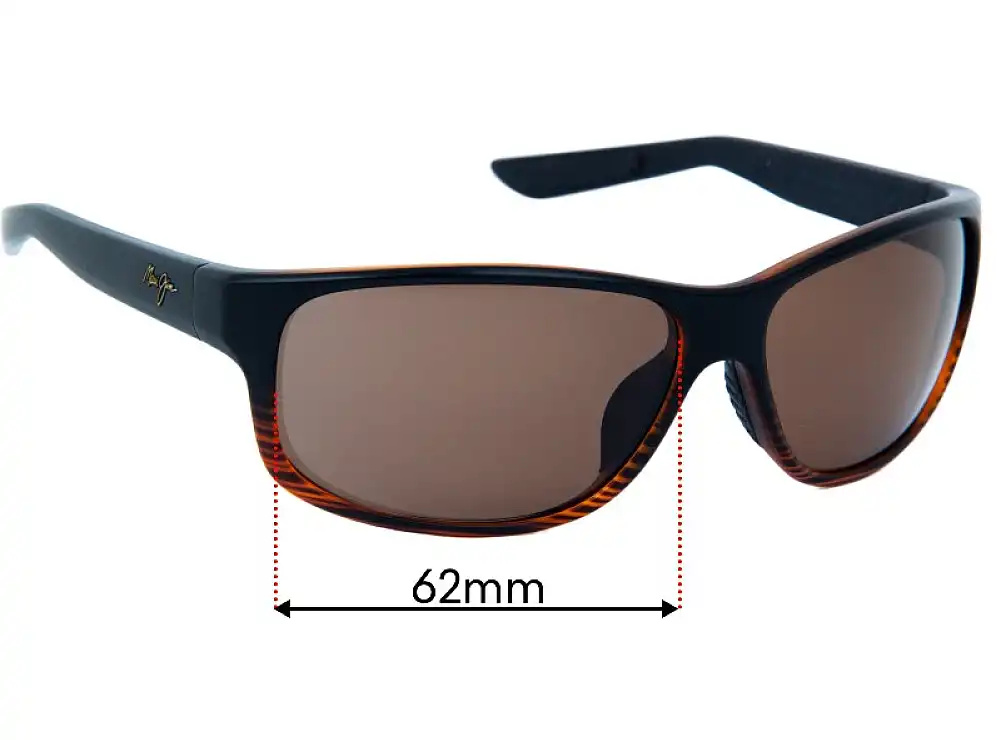 Maui Jim MJ840 Kaiwi Channel Replacement Lenses - 62mm Maui Jim MJ840 Kaiwi Channel Replacement Lenses - 62mm