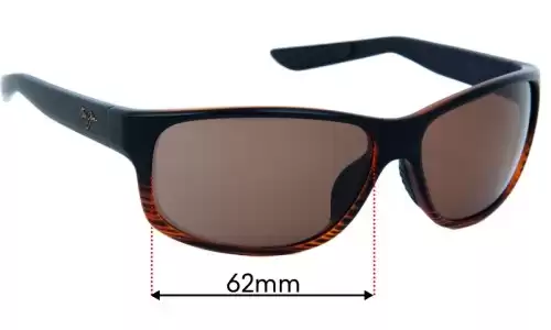 Maui Jim MJ840 Kaiwi Channel Replacement Lenses - 62mm Maui Jim MJ840 Kaiwi Channel Replacement Sunglass Lenses - 62mm