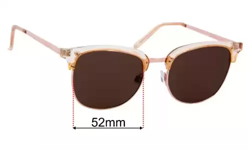 Quay Australia Evasive Replacement Lenses - 52mm Quay Australia Evasive Replacement Sunglass Lenses - 52mm
