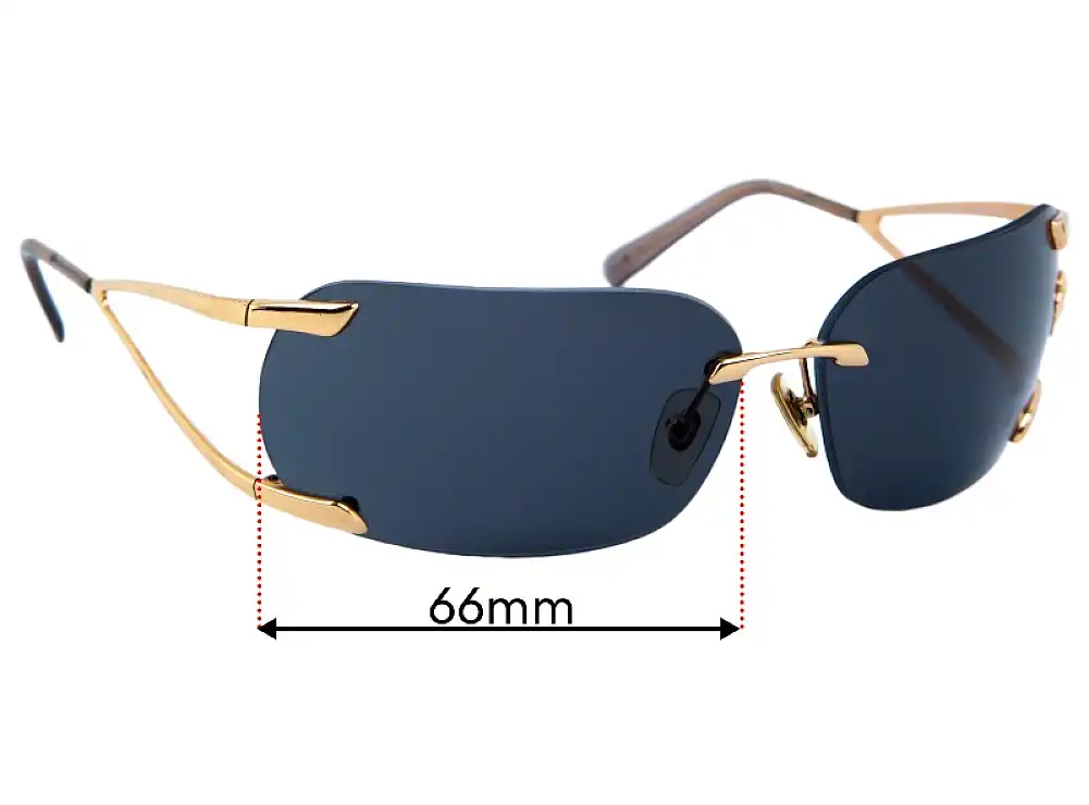 Sunglass Fix Lentes de Repuesto para Versace MOD N86 - 66mm Wide Sunglass Fix Lentes de Repuesto para Versace MOD N86 - 66mm Wide