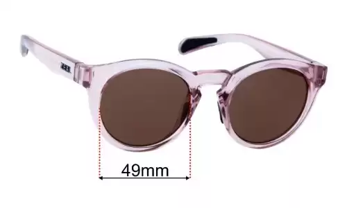 Replacement Lenses for Zeal Crowley 49mm Sunglass Fix Replacement Lenses for Zeal Crowley - 49mm Wide