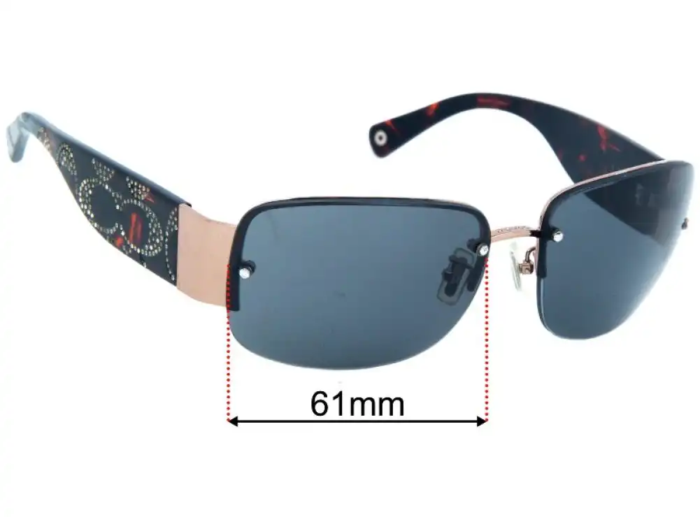 Sunglass Fix Lentes de Repuesto para Coach S342 Charlee - 61mm Wide Sunglass Fix Lentes de Repuesto para Coach S342 Charlee - 61mm Wide