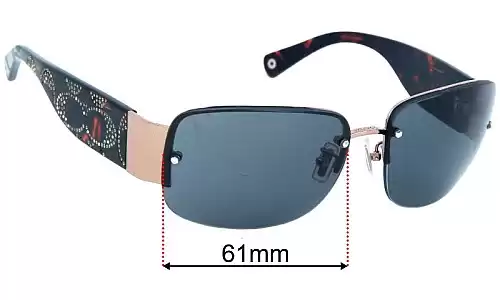 Sunglass Fix Lentes de Repuesto para Coach S342 Charlee - 61mm Wide Sunglass Fix Lentes de Repuesto para Coach S342 Charlee - 61mm Wide