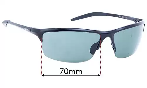 Sunglass Fix Lentes de Repuesto para Police Mod 1626 - 70mm Wide Sunglass Fix Lentes de Repuesto para Police Mod 1626 - 70mm Wide