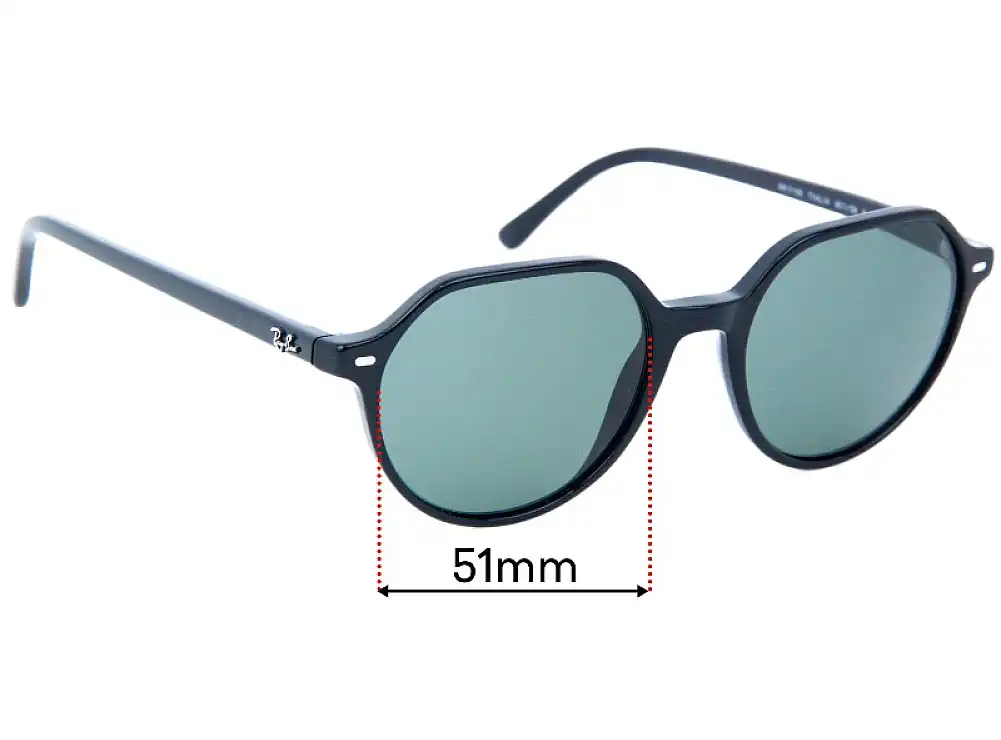 Sunglass Fix Lentes de Repuesto para Ray-Ban RB2195 Thalia - 51mm Wide Sunglass Fix Lentes de Repuesto para Ray-Ban RB2195 Thalia - 51mm Wide