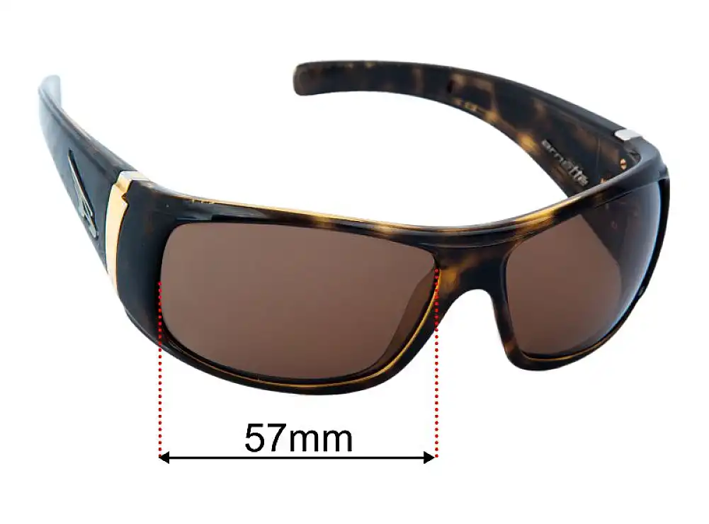 Sunglass Fix Lentes de Repuesto para Arnette Wanted AN4122 - 62mm Wide Sunglass Fix Lentes de Repuesto para Arnette Wanted AN4122 - 62mm Wide