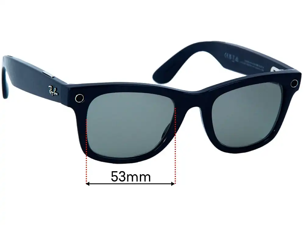 Sunglass Fix Lentes de Repuesto para Ray-Ban RW4004 Stories Wayfarer - 53mm Wide Sunglass Fix Lentes de Repuesto para Ray-Ban RW4004 Stories Wayfarer - 53mm Wide