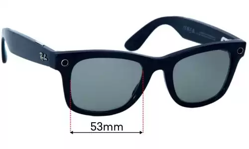 Sunglass Fix Lentes de Repuesto para Ray-Ban RW4004 Stories Wayfarer - 53mm Wide Ray-Ban RW4004 Stories Wayfarer Lentes de Repuesto 53mm wide