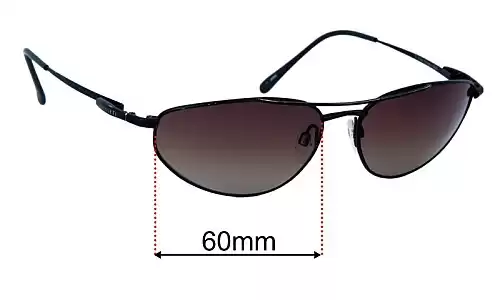 Sunglass Fix Lentes de Repuesto para Serengeti Sangro - 60mm Wide Serengeti Sangro Lentes de Repuesto 60mm wide