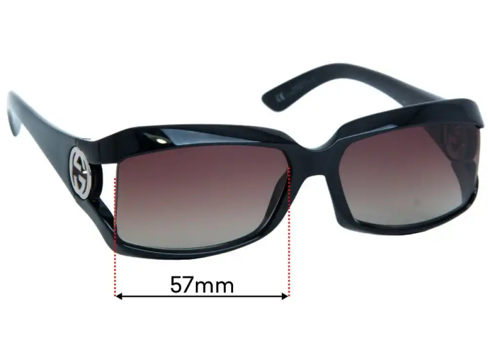 Sunglass Fix Lentes de Repuesto para Gucci GG2599/S - 57mm Wide Sunglass Fix Lentes de Repuesto para Gucci GG2599/S - 57mm Wide