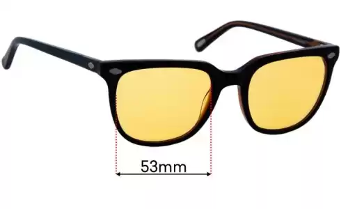 Sunglass Fix Lentes de Repuesto para Raen Arlo - 53mm Wide Raen Arlo Lentes de Repuesto 53mm wide
